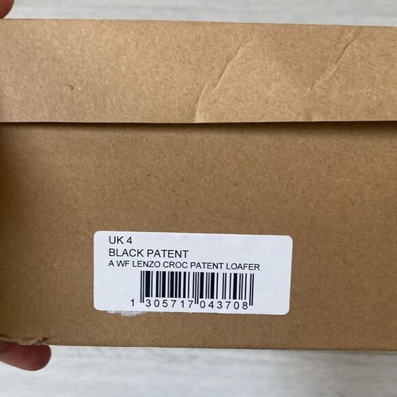 schuh‎ Wide Fit Lenzo loafers in black croc Size - Picture 6 of 10